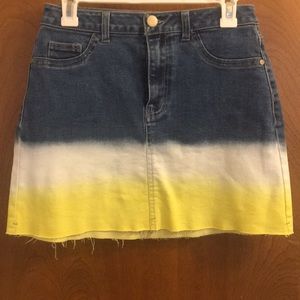 Wild Fable Multicolored Denim Skirt